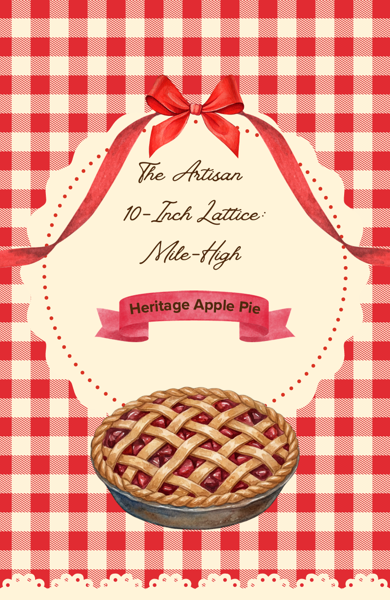 The Heritage Grande: 7lb Mile-High Apple Pie Recipe (pdf download link sent to your email after checkout)