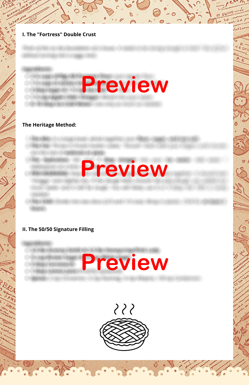 The Heritage Grande: 7lb Mile-High Apple Pie Recipe (pdf download link sent to your email after checkout)